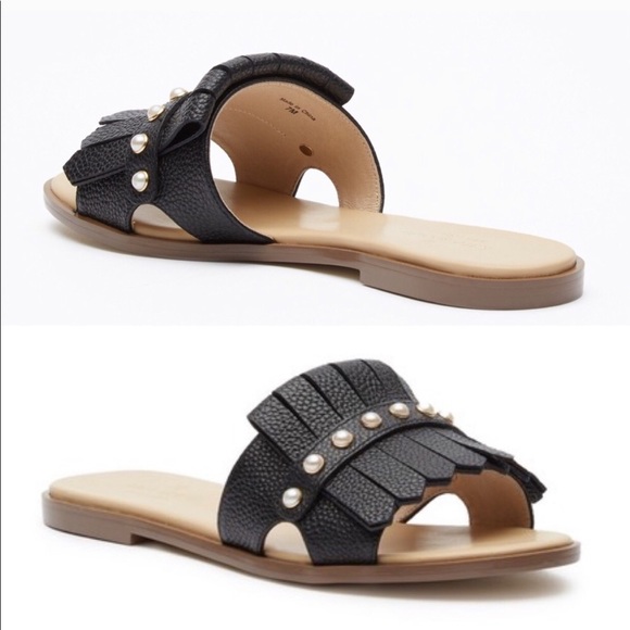 🌟HOST PICK🌟Kate Spade Stasie Black Slides - Picture 2 of 9